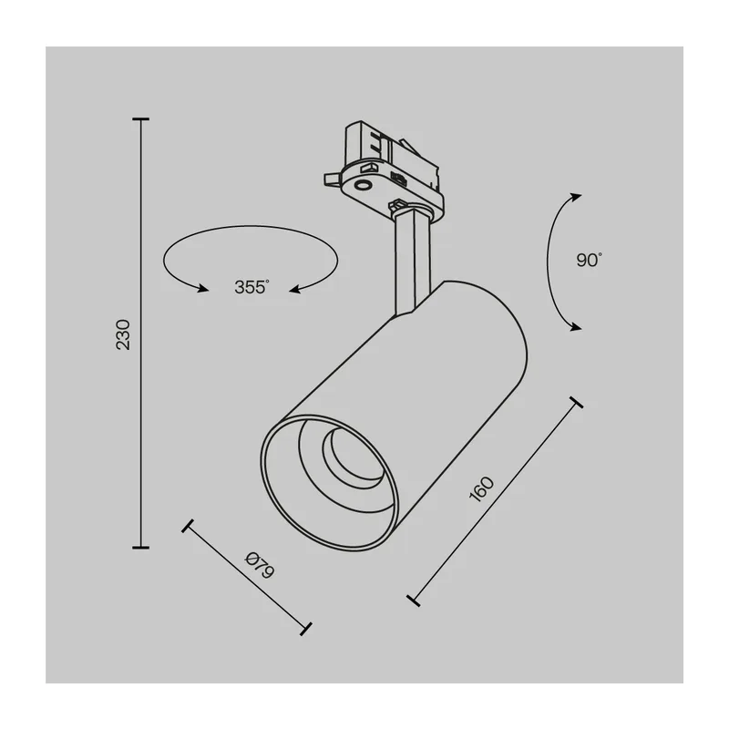 Трековый светильник Фокус / Focus Led Trinity 2700-5000K 30Вт 36° Maytoni TR197-3-30WCCT-M-W 2
