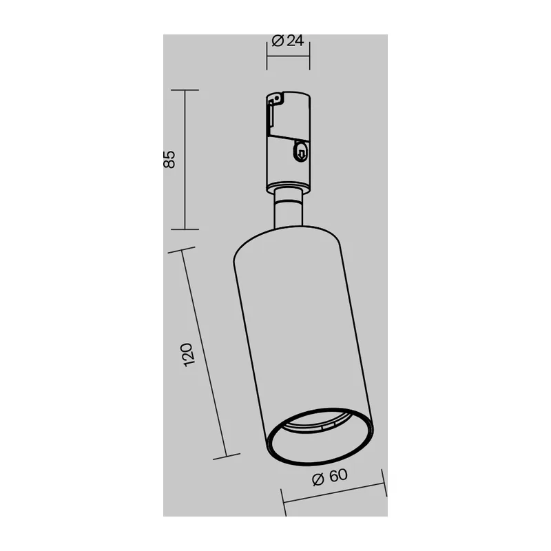 Трековый светильник Фокус / Focus Led 3000К 15Вт 36° Maytoni TR201-1-15W3K-M-B 6