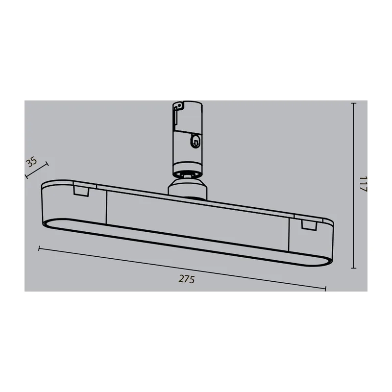 Трековый светильник Базис поворотный / Basis Rot Flexity 3000К 10Вт 100° Maytoni TR202-1-10W3K-B 8