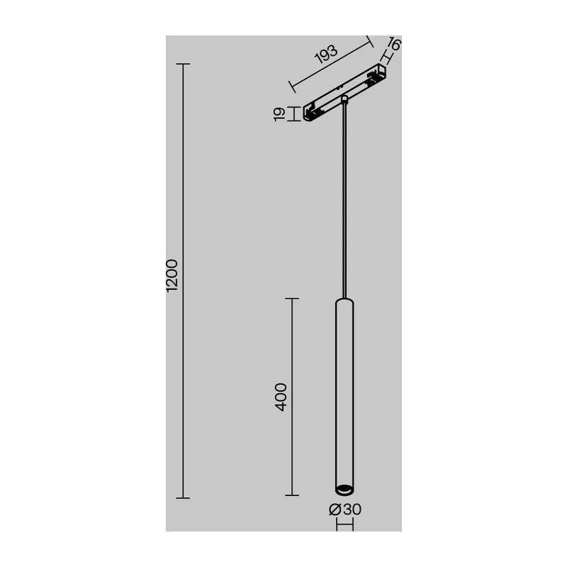 Трековый подвесной светильник Фокус / Focus Led Exility 2700-6000K 5Вт 36° Dim Dali2 Maytoni TR226-4-5WTW-M-DD2-B 8