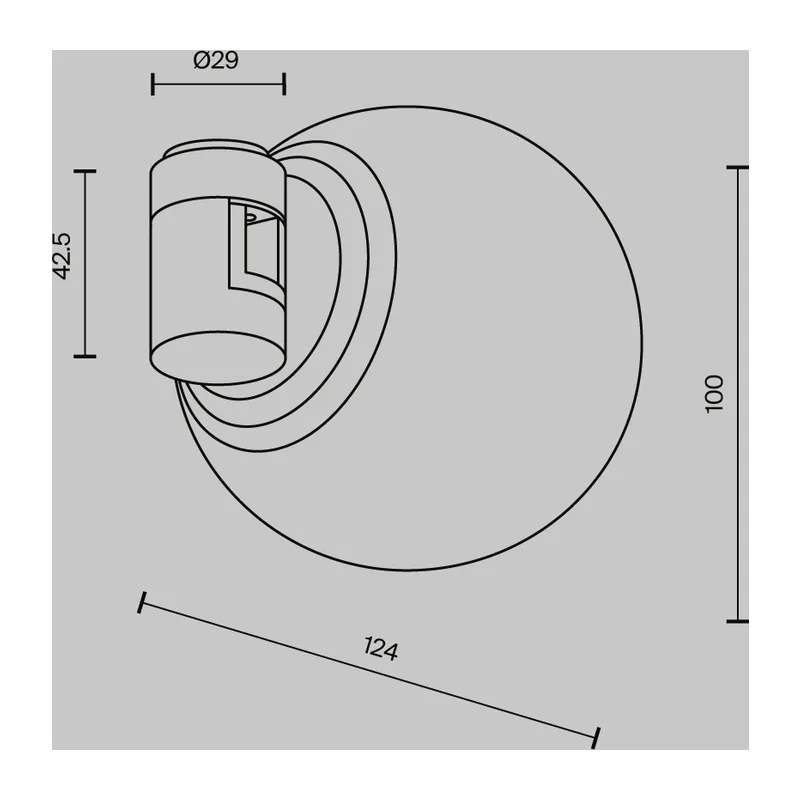 Трековый светильник Technical TR229-1-5W3K-PT Maytoni 9