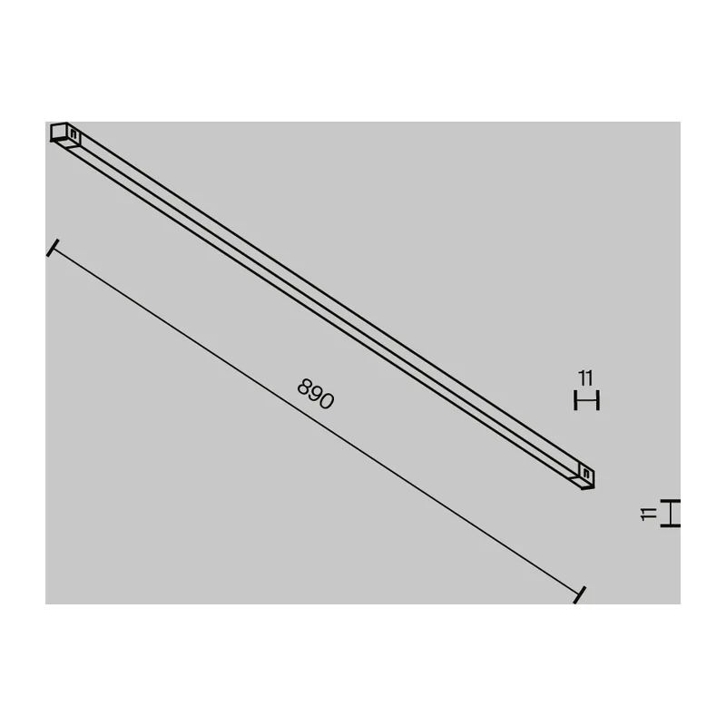 Трековый светильник Базис / Basis Exility X 3000K 18Вт 120° Maytoni TR240-2-18W3K-B 9