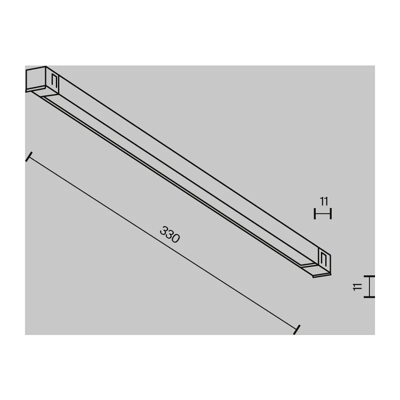 Трековый светильник Базис / Basis Exility X 3000K 6Вт 120° Maytoni TR240-2-6W3K-B 9