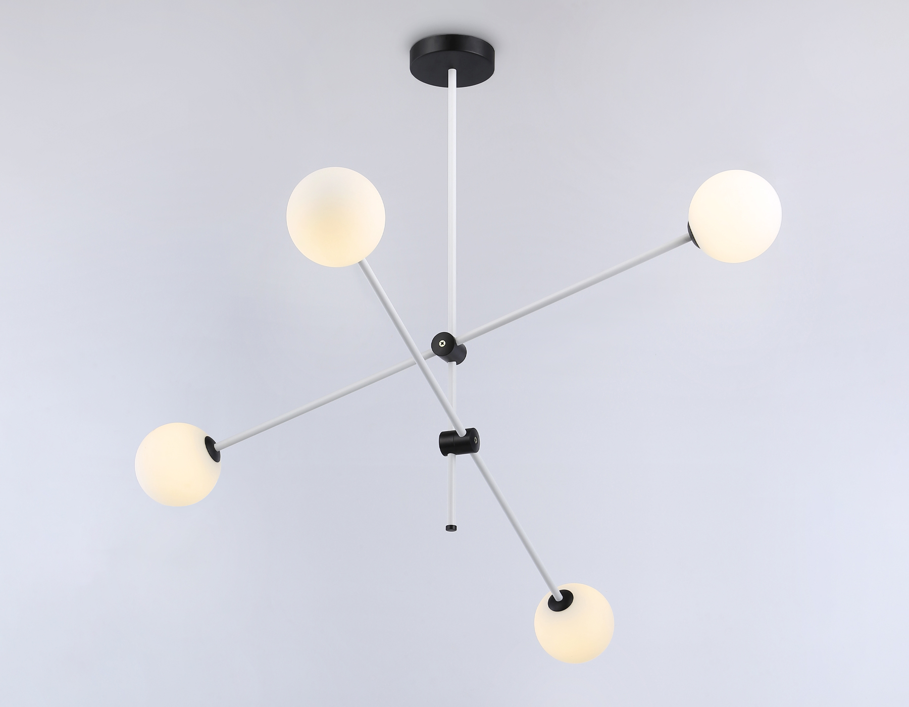 Подвесной светильник TR2505/4 WH/BK белый/черный G9/4 max 10W D970*700 Ambrella Light 8