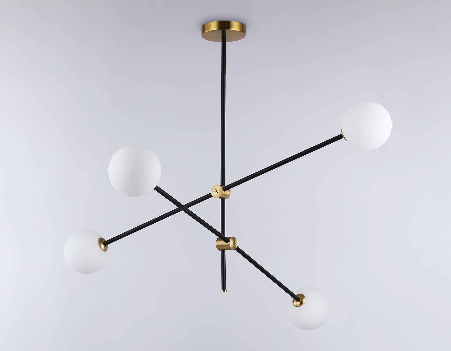 Подвесной светильник TR2507/4 BK/BS черный/латунь G9/4 max 10W D970*700 Ambrella Light 10