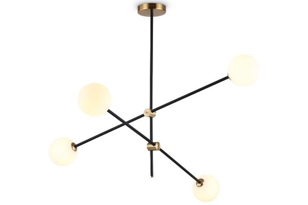 Подвесной светильник TR2507/4 BK/BS черный/латунь G9/4 max 10W D970*700 Ambrella Light 6