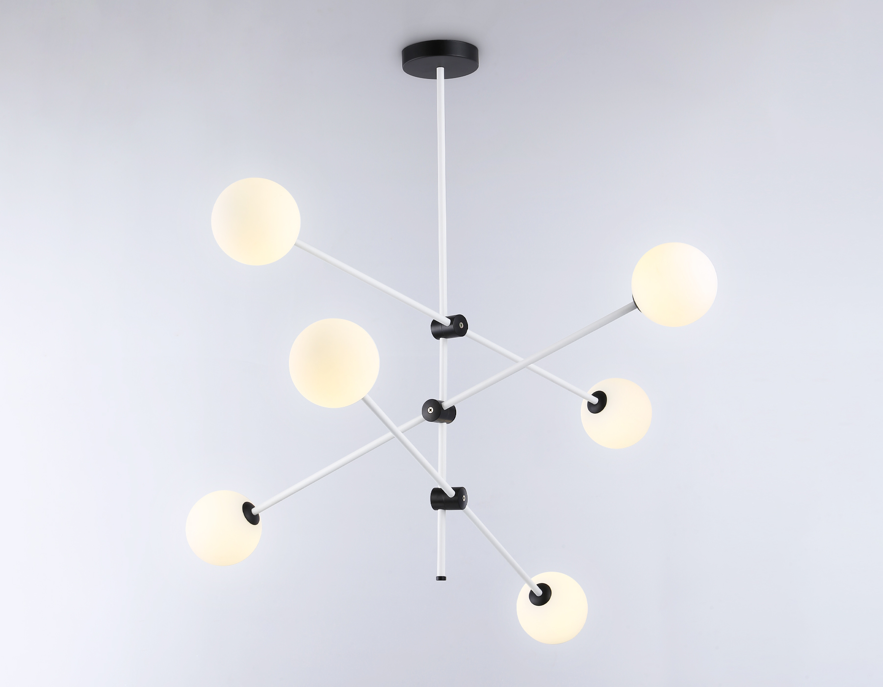 Подвесной светильник TR2512/6 WH/BK белый/черный G9/6 max 10W D970*830 Ambrella Light 11