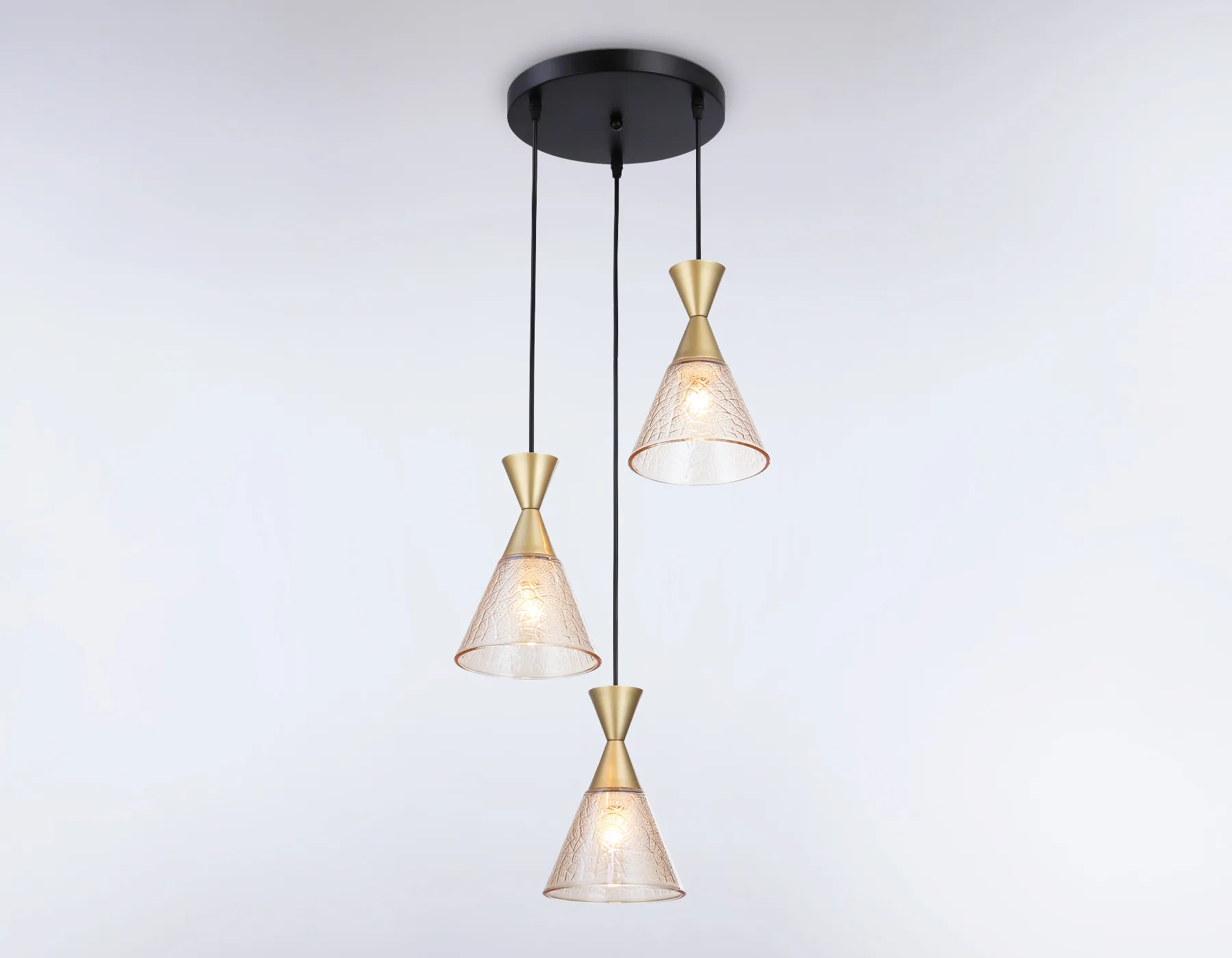 Подвесной светильник E27*3 TR3175/3 BK/GD черный/золото E27/3 max 60W D360*1000 Ambrella Light 8
