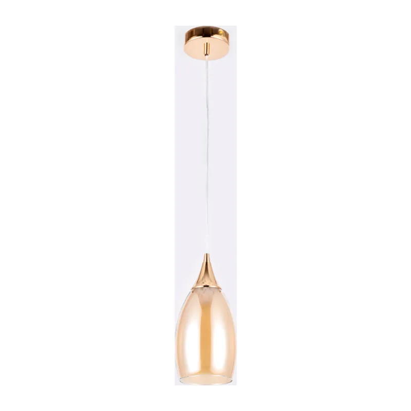 Подвесной светильник E14*1 TR3543 GD/TI золото/янтарь E14 max 40W D130*1000 Ambrella Light 6