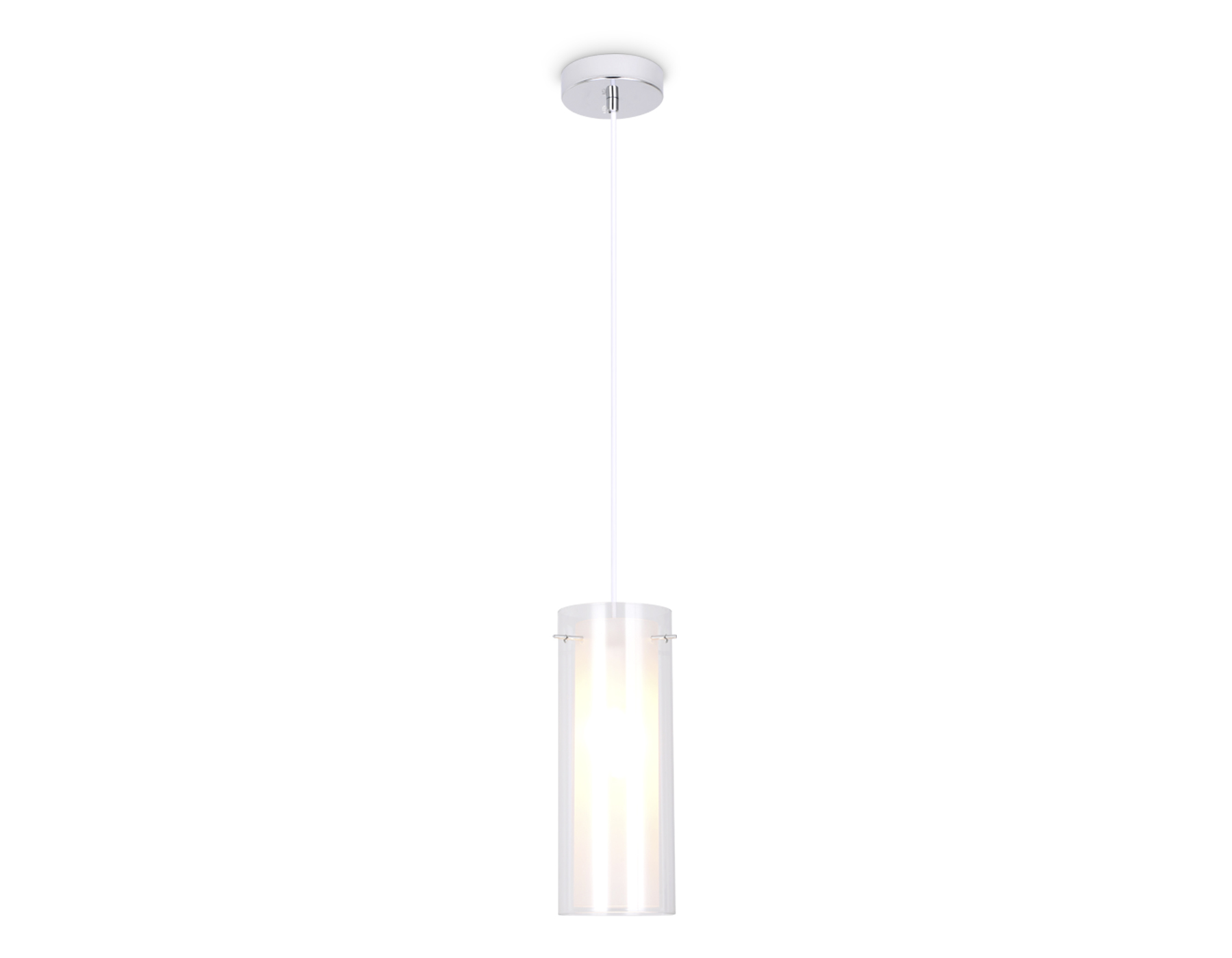 Подвесной светильник TR3672 CH/CL/FR хром/прозрачный/белый матовый E14 max 40W D110*1000 Ambrella Light 9