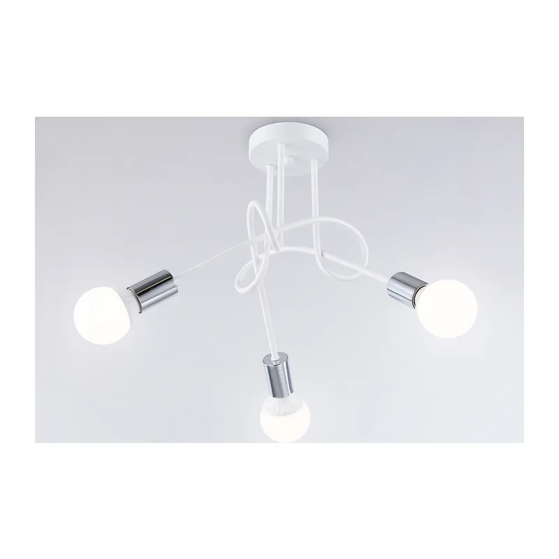Потолочный светильник E27*3 TR80414/3 WH/CH белый/хром E27/3 max 60W D670*370 Ambrella Light 8