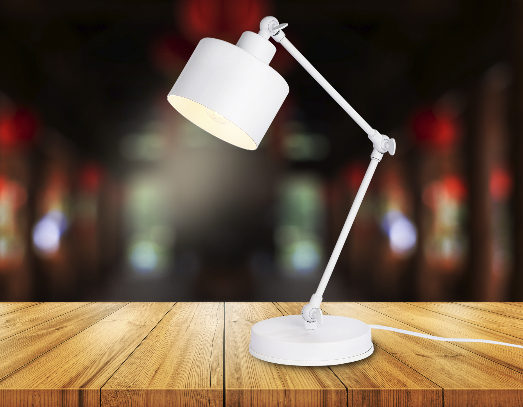 Настольная лампа в стиле лофт TR8152 WH белый E27 max 40W Ambrella Light 4