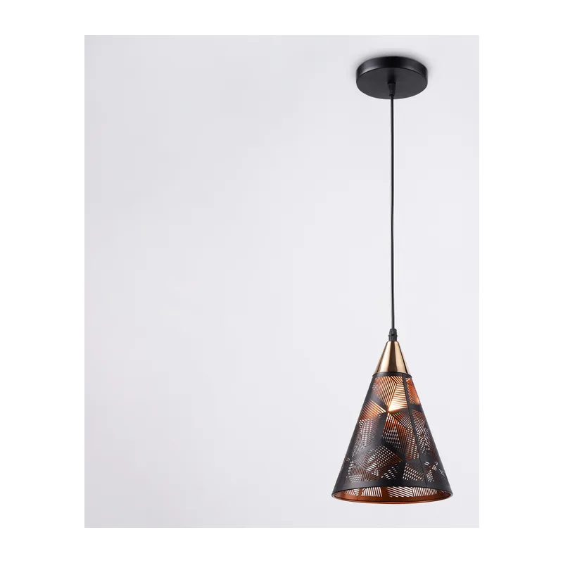 Подвесной светильник E27*1 TR8431 BK/FGD черный/золото E27 max 40W D180*800 Ambrella Light 11