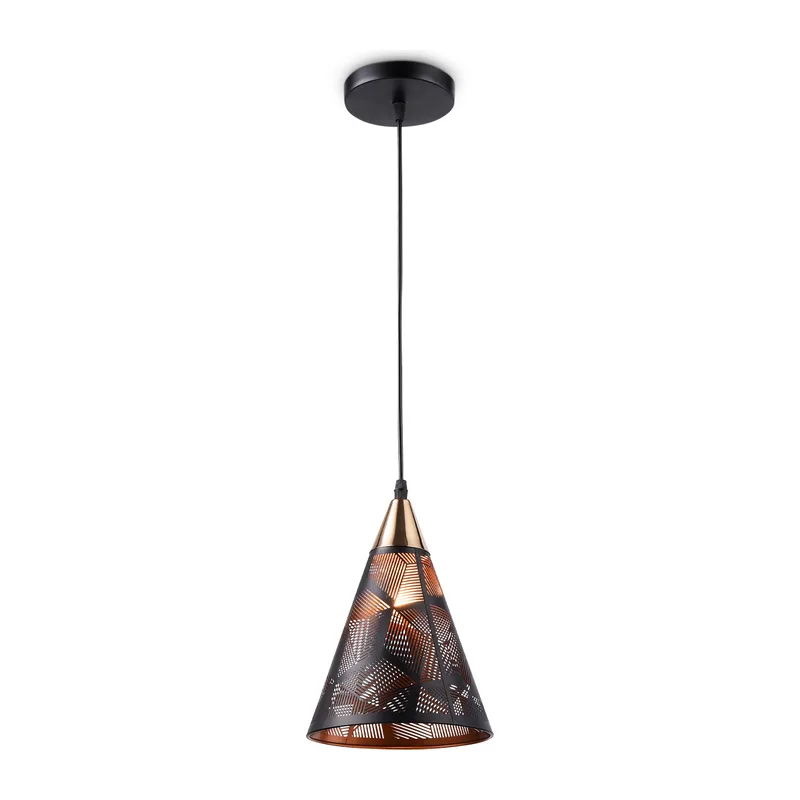 Подвесной светильник E27*1 TR8431 BK/FGD черный/золото E27 max 40W D180*800 Ambrella Light 7