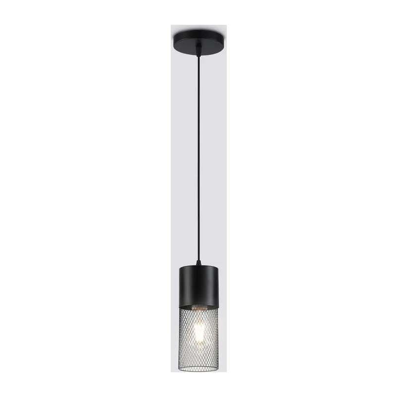 Подвесной светильник E27*1 TR8500 BK черный E27 max 60W D100*1000 Ambrella Light 8