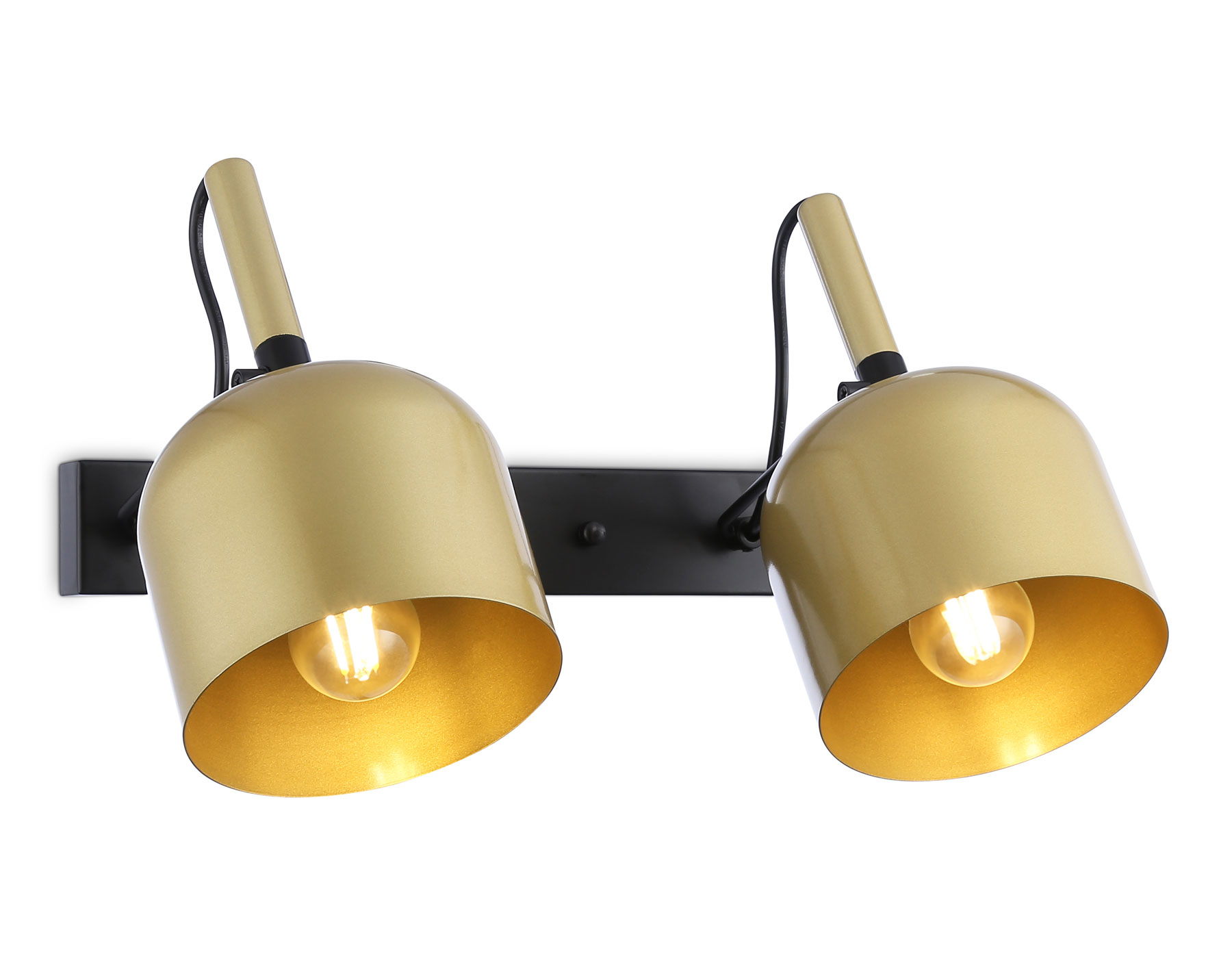 Настенно-потолочный спот TR97106/2 GD/BK золото/черный E27*2 max 40W D130*223*273 Ambrella Light 5