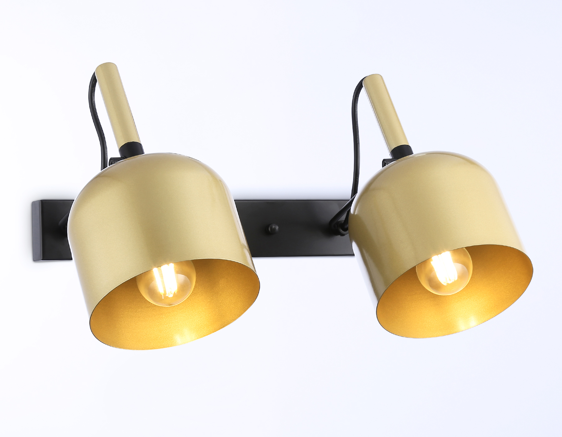 Настенно-потолочный спот TR97106/2 GD/BK золото/черный E27*2 max 40W D130*223*273 Ambrella Light 8