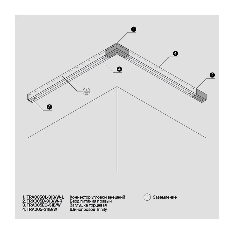 Ввод питания правый Trinity черный Maytoni TRA005B-31B-R 9