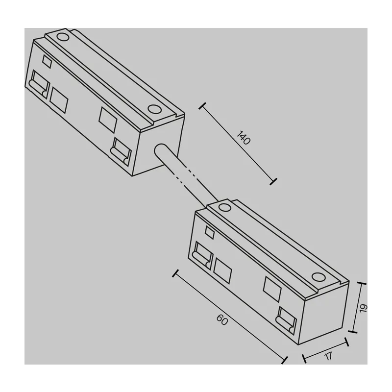 Коннектор питания угловой гибкий 15см Exility белый Maytoni TRA034CPC-42W-15-1 9
