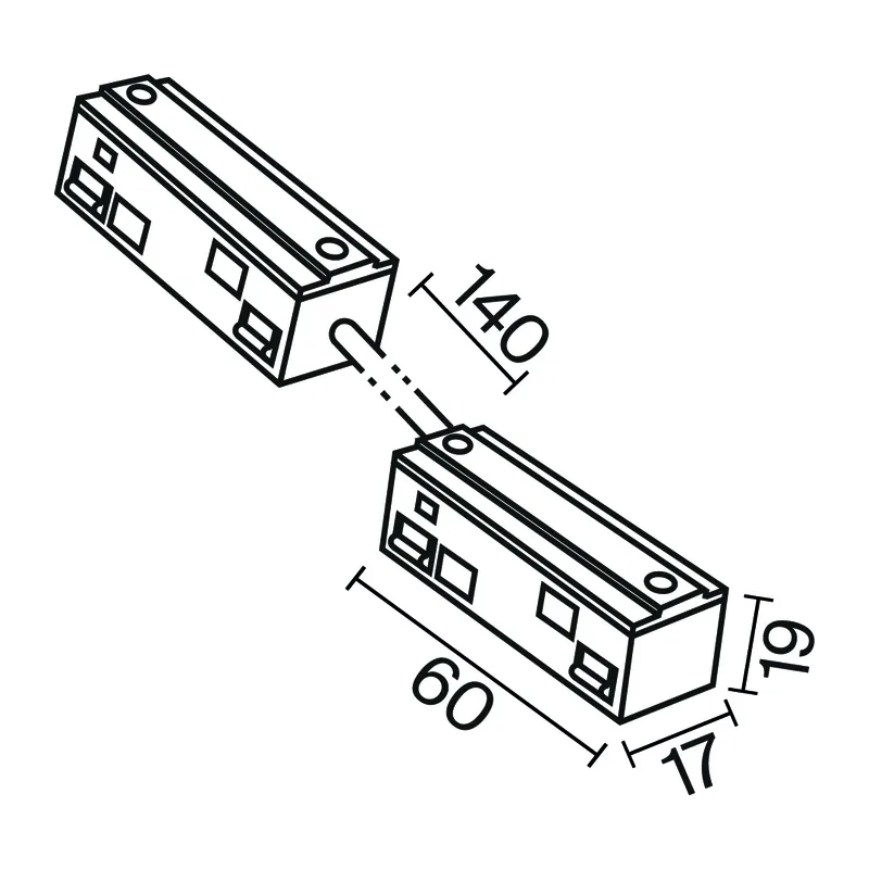 Коннектор питания угловой гибкий 15см Exility белый Maytoni TRA034CPC-42W-15-1 2