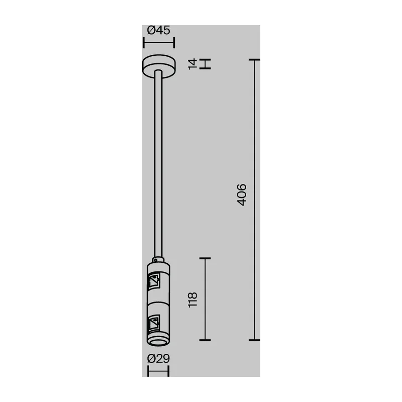 Крепление потолочное Среднее / Medium двойное 300мм Flarity латунь Maytoni TRA158C-D1-BS 2