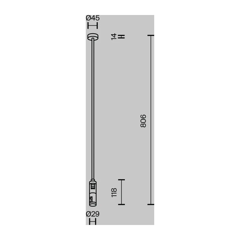 Крепление потолочное Длинное / Long двойное 700мм Flarity платина Maytoni TRA159C-D1-PT 5