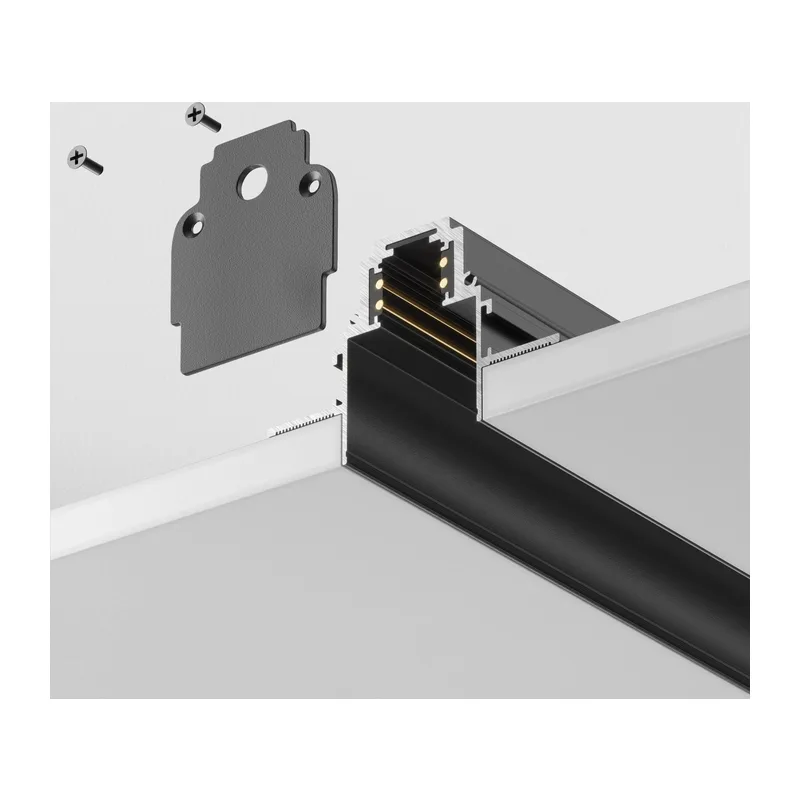 Шинопровод 2м Gravity встраиваемый черный Maytoni TRX010-422B 5