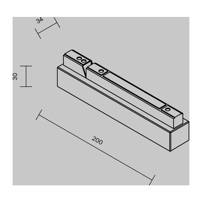 Источник напряжения встраиваемый Gravity, S35 48В, 100Вт, черный Maytoni TRX010DR2-100B 2