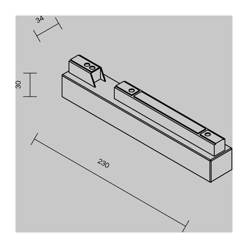 Источник напряжения встраиваемый Gravity, S35 48В, 200Вт, черный Maytoni TRX010DR2-200B 2