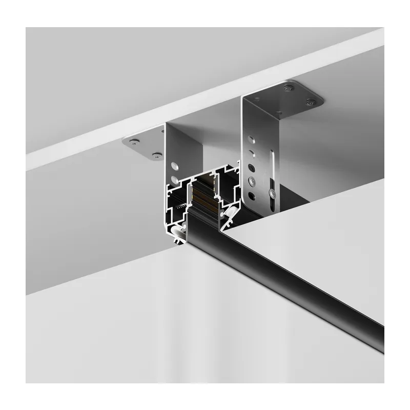 Шинопровод для монтажа Exility в натяжной ПВХ потолок, 2м, черный Maytoni TRX034-SCH-422B 7
