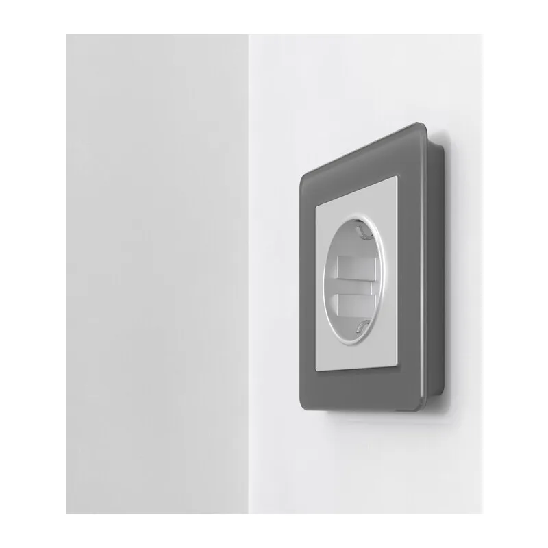 W0012704/ Рамка на 1 пост Acrylic (графит) 7