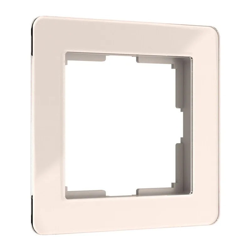 W0012743/ Рамка на 1 пост Acrylic (айвори) 7