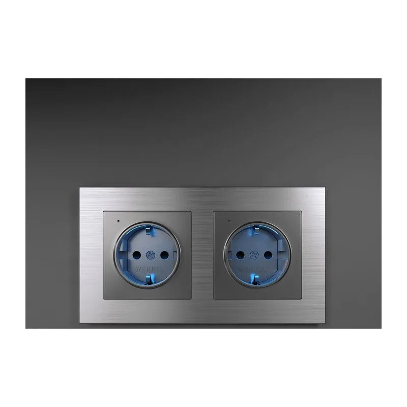 W0021706/ Рамка на 2 поста Aluminium (алюминий) 10