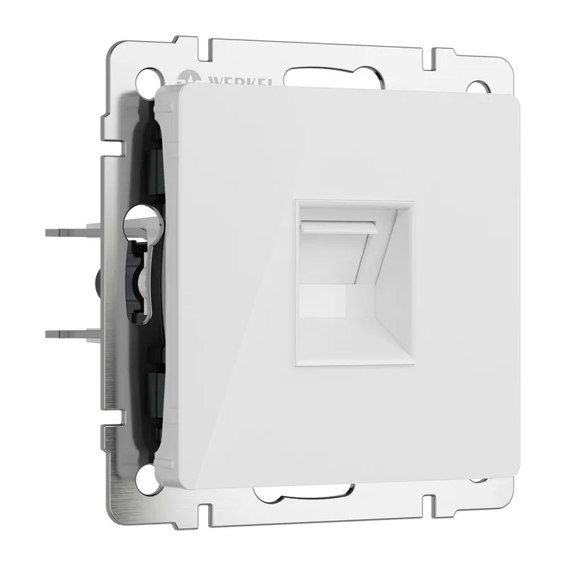 W1181041/ Розетка Ethernet RJ-45 (белый акрил) 4