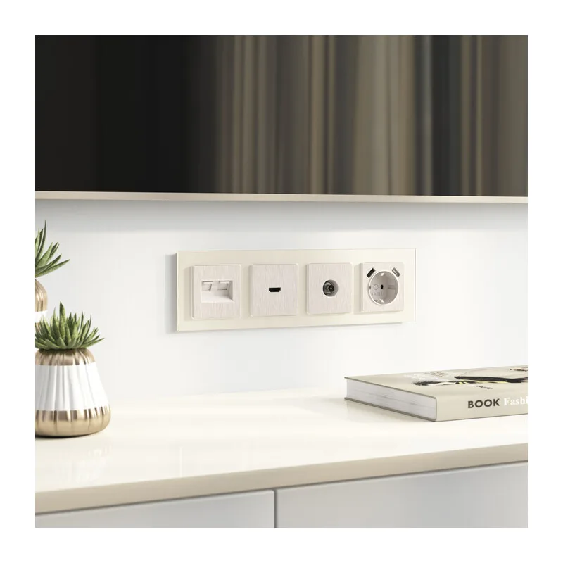 W1191113/ Накладка для двойной розетки Еthernet RJ-45 (перламутровый рифленый) 5