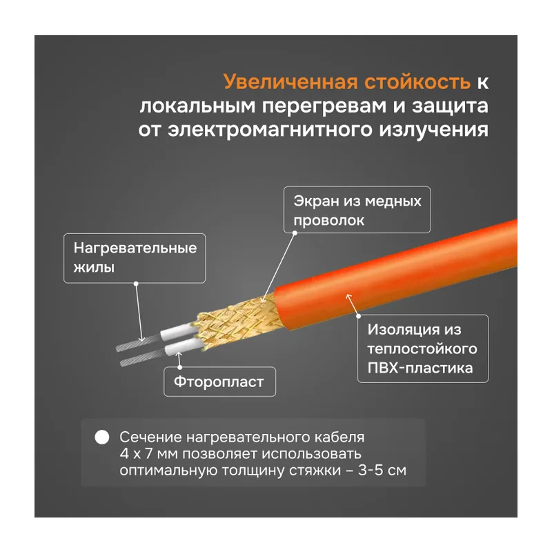 Нагревательный кабель Welrok RD2s - 480 - 24 - 100,83 - Welrok RD2s 0,480 кВт 24 м 5