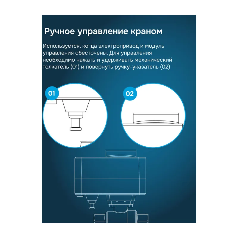Шаровой кран с электроприводом Welrok sp нерж. DN25 (1") 6