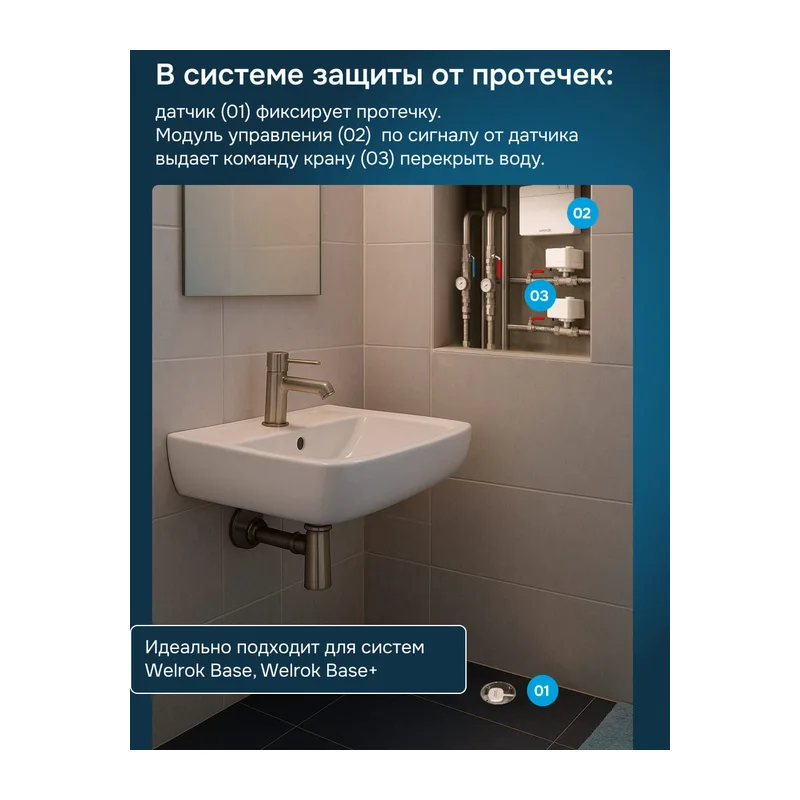 Датчик протечки Welrok dpp3 2