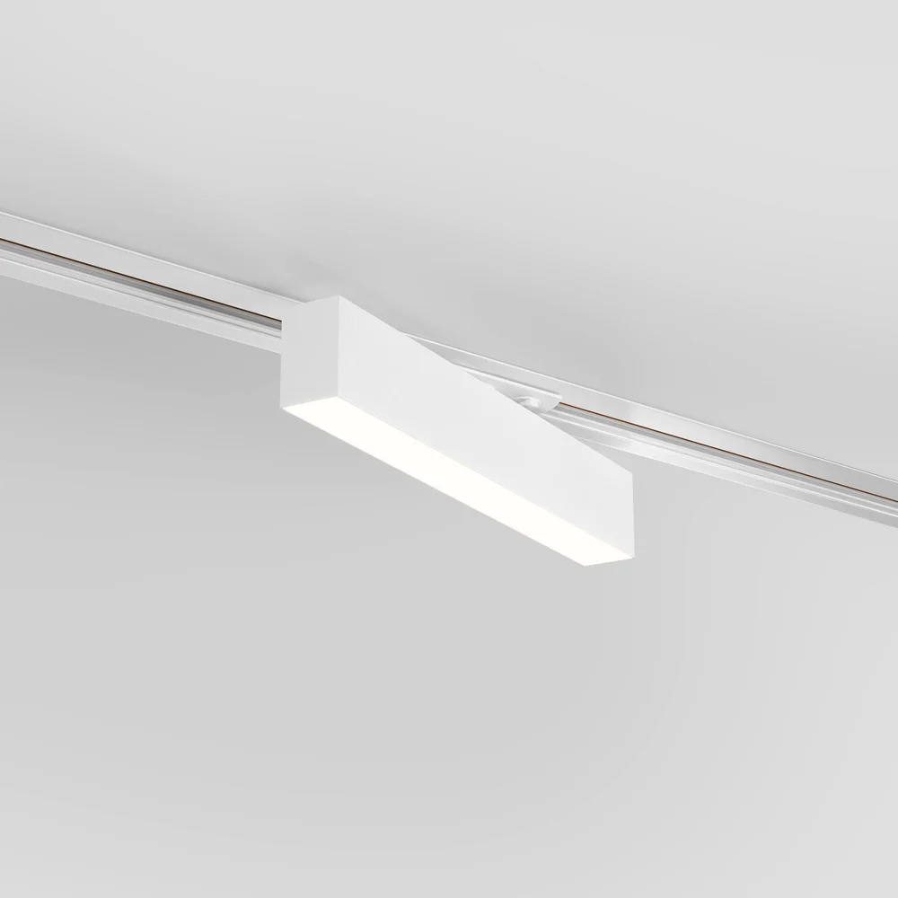 Трековый светодиодный светильник для однофазного шинопровода X-Line 10W 4200K белый матовый X-Line белый матовый 10W 4200K (LTB53) однофазный Elektrostandard