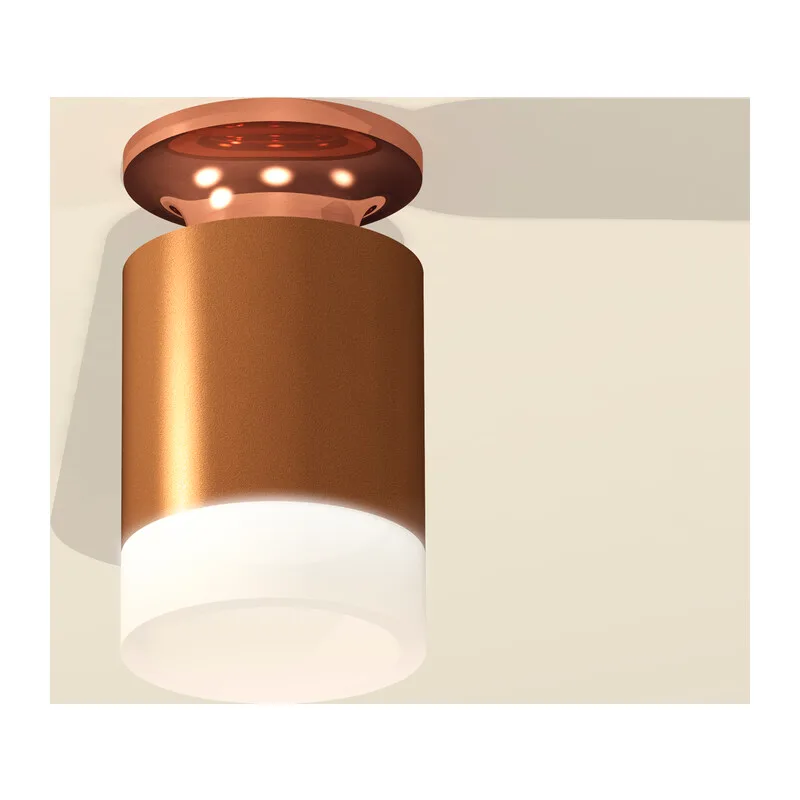 Накладной точечный светильник MR16 1*GU5.3 (комплект) XS6304153 SCF/PPG/FR кофе песок/золото розовое полированное/белый матовый MR16 GU5.3 Ambrella Light 3