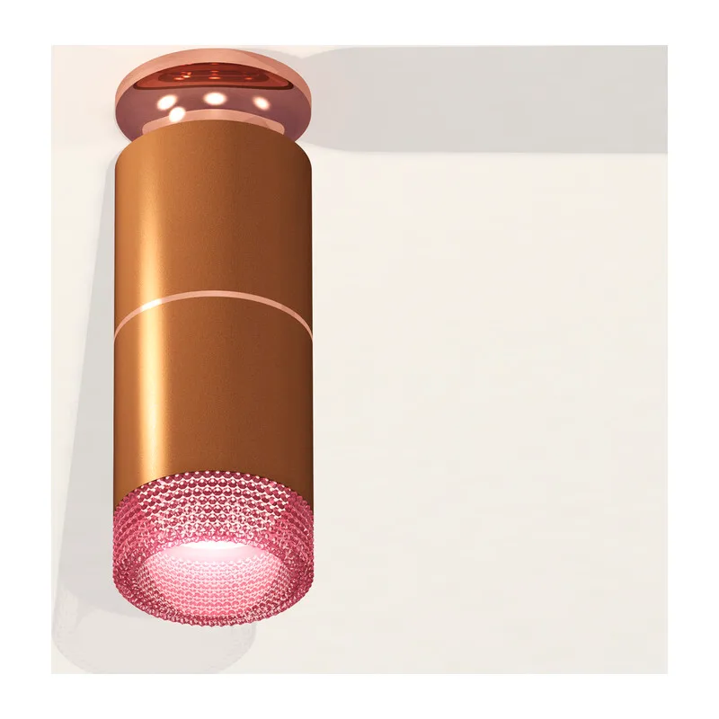Накладной точечный светильник MR16 1*GU5.3 (комплект) XS6304211 SCF/PPG/PI кофе песок/золото розовое полированное/розовый MR16 GU5.3 Ambrella Light 3