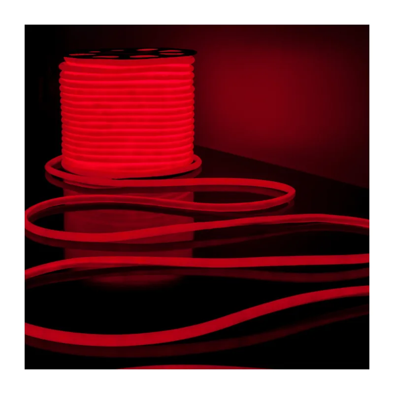 Светодиодный гибкий неон 220V 9.6W/м 144Led/м 2835 IP67 круглый, красный, 50 м Гибкий неон 220V 9,6W 144Led 2835 IP67 круглый красный, 50 м Elektrostandard 2