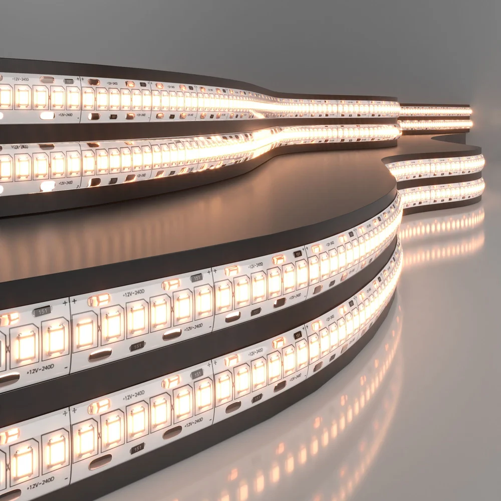 Светодиодная лента 12 В 16 Вт/м 240 Led/м 2835 IP65, теплый белый 3300K, 5 м Лента светодиодная 12V 16W 240Led 2835 IP65 тёплый белый, 5м Elektrostandard