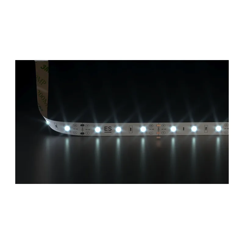 Светодиодная лента 12 В 4,8 Вт/м 60 Led/м 2835 IP20, холодный белый 6500К, 5 м Лента светодиодная 12V 4,8W 60Led 2835 IP20 холодный белый, 5м Elektrostandard 2