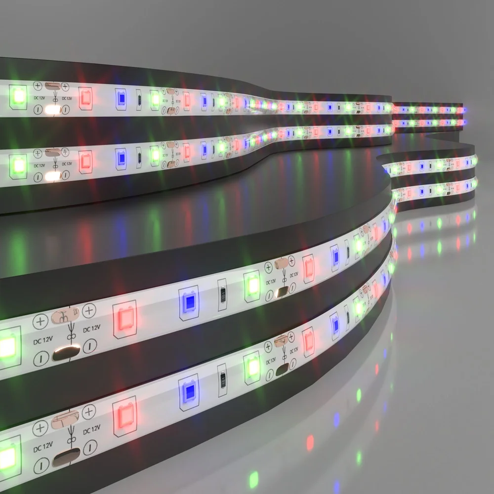 Светодиодная лента 12 В 4,8 Вт/м 60 Led/м 2835 IP65, RGB, 5 м Лента светодиодная 12V 4,8W 60Led 2835 IP65 RGB, 5м Elektrostandard