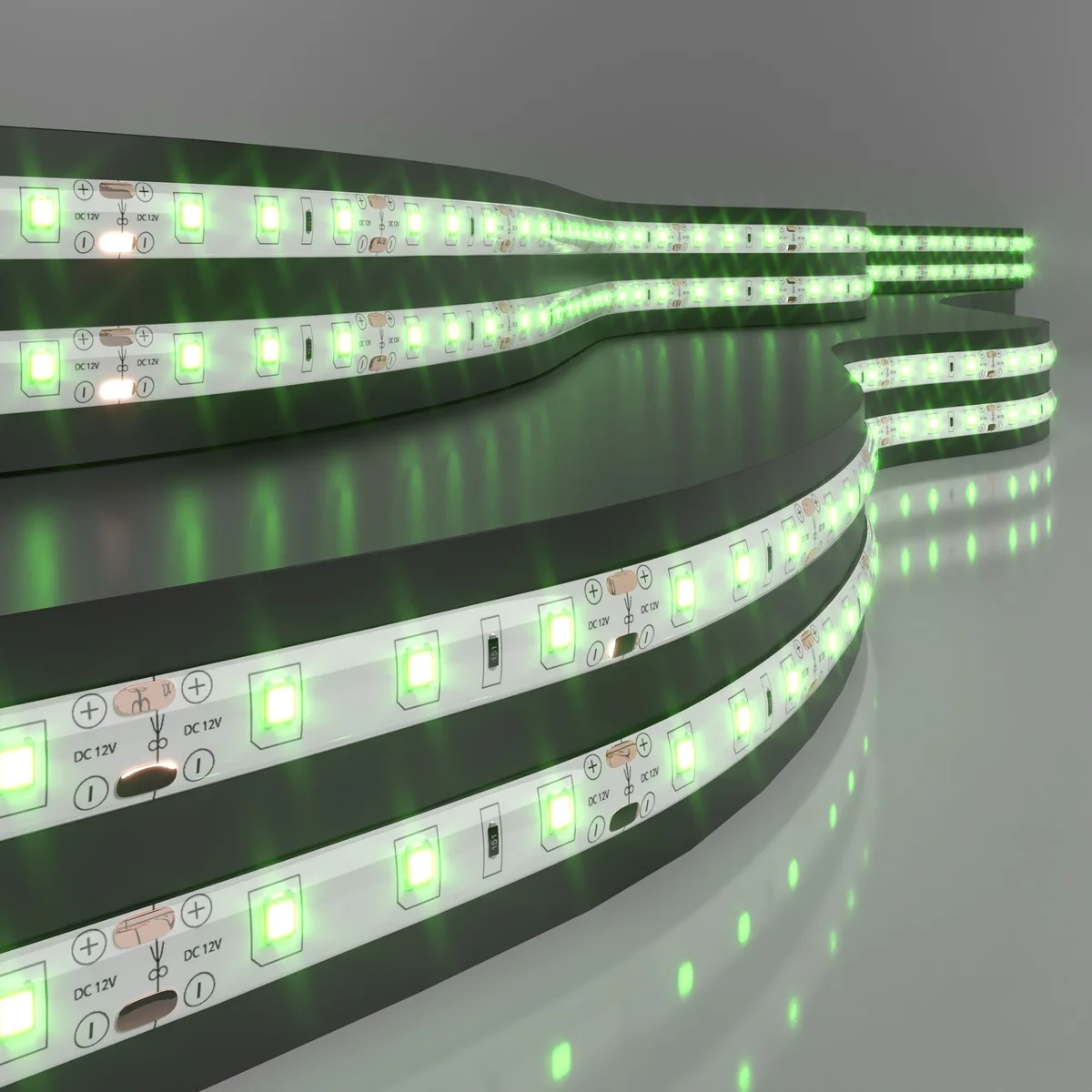 Светодиодная лента 12 В 4,8 Вт/м 60 Led/м 2835 IP65, зеленый, 5 м Лента светодиодная 12V 4,8W 60Led 2835 IP65 зеленый, 5м Elektrostandard