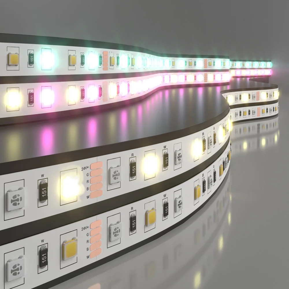 Светодиодная лента 24 В 14,4 Вт/м 60 Led/м 5050+5050 IP20, MIX RGB/теплый белый, 5 м Лента светодиодная 24V 14,4W 60Led 5050+5050 IP20 MIX RGB/теплый белый, 5м Elektrostandard
