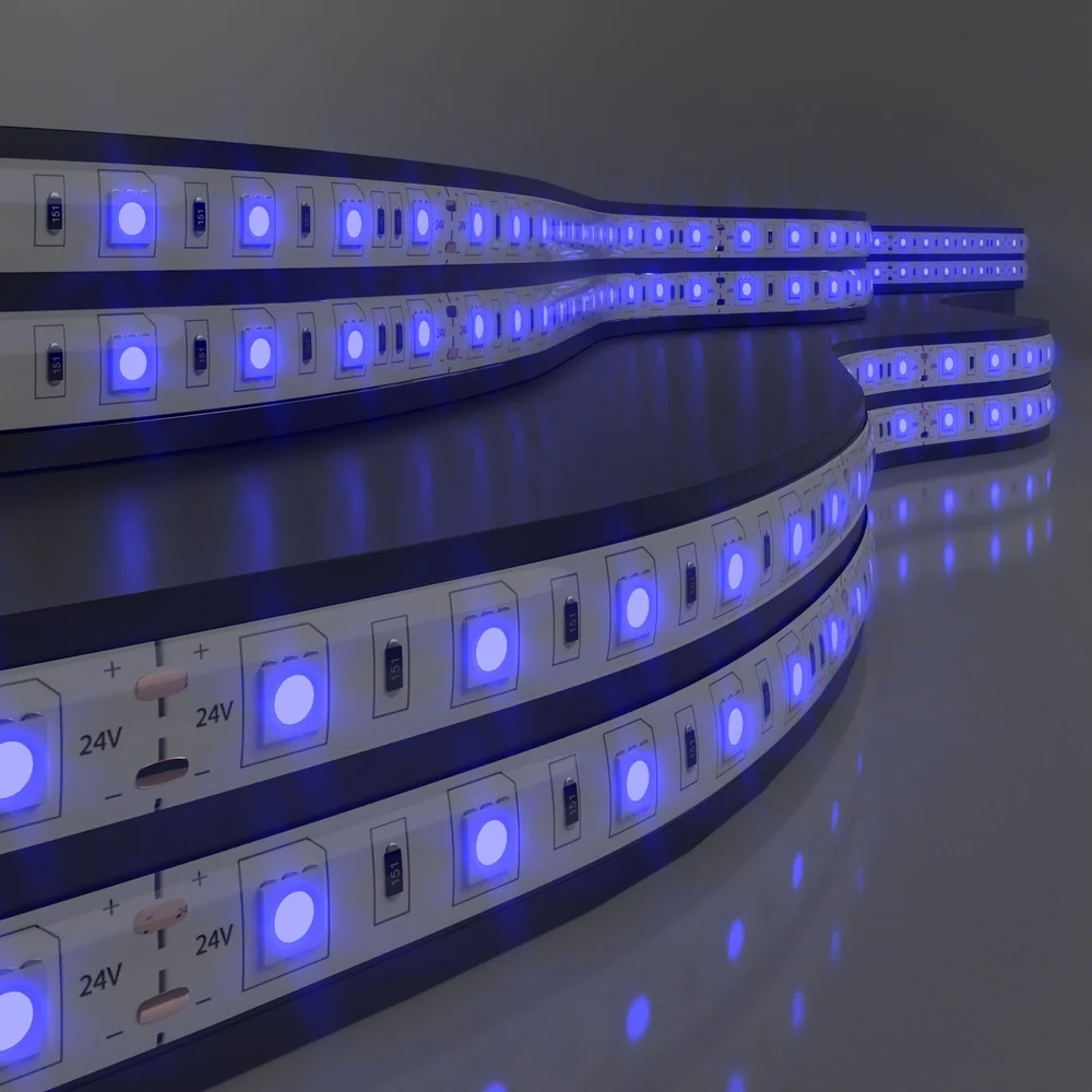 Светодиодная лента 24 В 14,4 Вт/м 60 Led/м 5050 IP20, синий, 5 м Лента светодиодная 24V 14,4W 60Led 5050 IP20 синий, 5м Elektrostandard