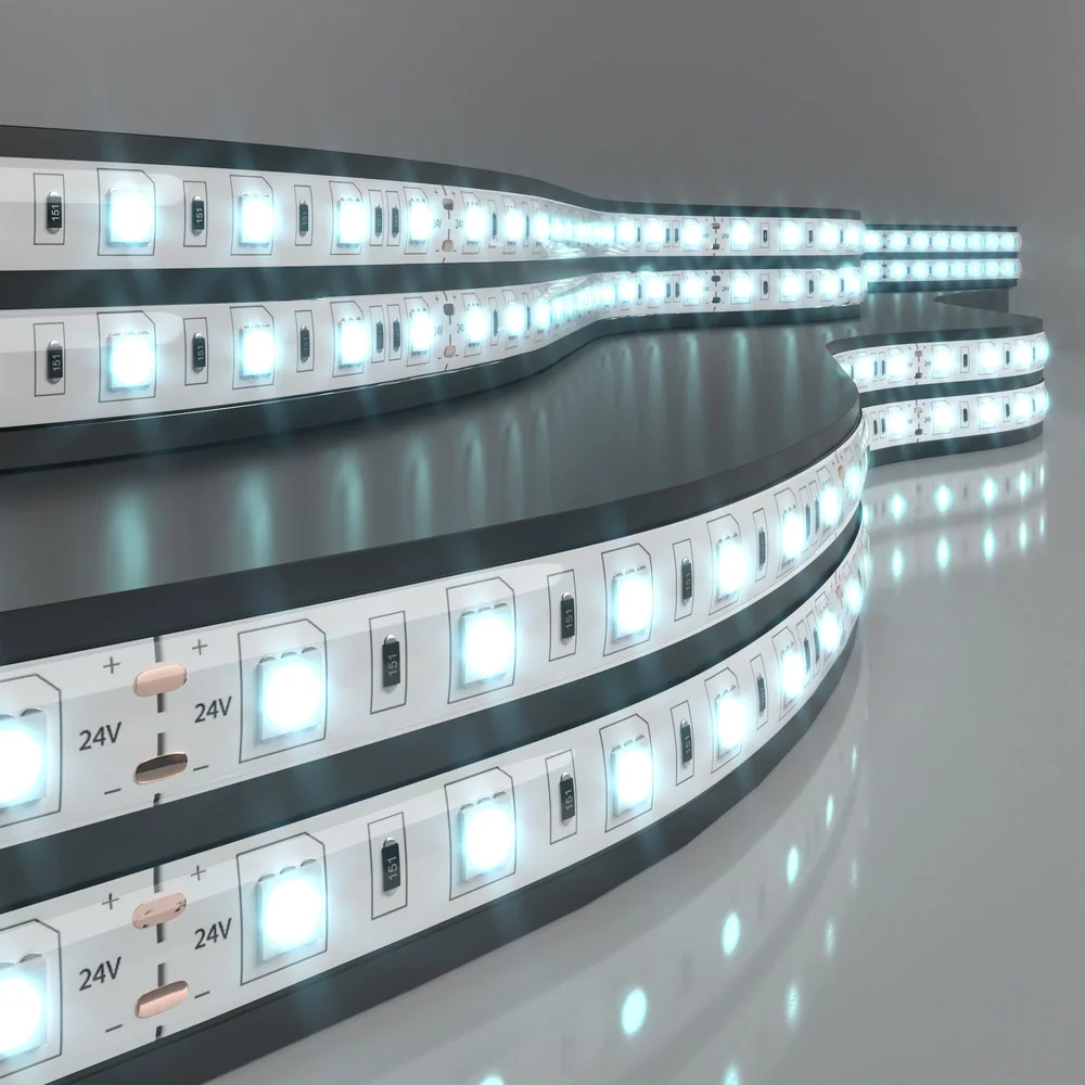 Светодиодная лента 24 В 14,4 Вт/м 60 Led/м 5050 IP65, холодный белый 6500K, 5 м Лента светодиодная 24V 14,4W 60Led 5050 IP65 холодный белый, 5м Elektrostandard