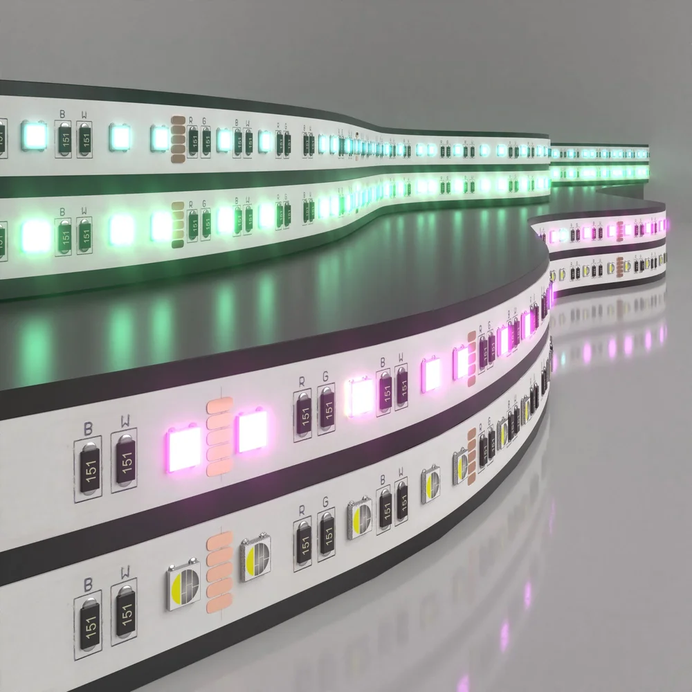 Светодиодная лента 24 В 24 Вт/в 60 Led/м 5050 IP20, MIX RGB/холодный белый 6500K, 5 м Лента светодиодная 24V 24W 60Led 5050 IP20 MIX RGB/холодный белый, 5м Elektrostandard